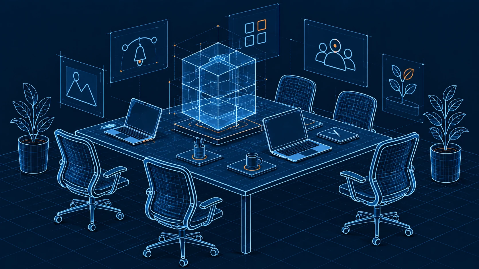 Concept of a shared creative workspace